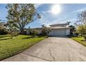 Two-story home with attached garage and manicured lawn at 9440 Sun Isle Ne Dr, St Petersburg, FL 33702