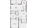 First floor plan showcasing a 2-car garage, study, great room, and kitchen at 719 Sky Shade Dr, Apollo Beach, FL 33572