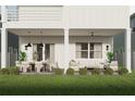 Covered patio with seating area and dining furniture, perfect for outdoor entertaining at 3819 71St N St, St Petersburg, FL 33709