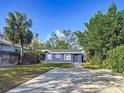 Blue house with a large yard and palm tree at 1401 26Th N Ave, St Petersburg, FL 33704