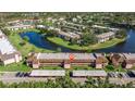 Aerial condo view near water at 142 Lakeside Dr # 142, Oldsmar, FL 34677