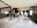 A kitchen undergoing renovation with exposed framing at 4026 Arkansas Ne Ave, St Petersburg, FL 33703