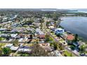 Bird's-eye view of waterfront community, highlighting a desirable location at 209 Westwinds Dr, Palm Harbor, FL 34683