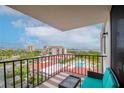 Spacious balcony overlooking waterfront with seating at 6361 Bahia Del Mar Blvd # 605, St Petersburg, FL 33715