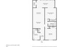 Floor plan showing a 2-bedroom, 1-bath condo at 100 Glennes Ln # 108, Dunedin, FL 34698