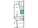 One-story floor plan, open concept, 2 bedrooms, 2 baths, and 2-car garage at 11211 Livewell Ct, Venice, FL 34293