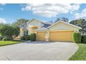 Beautiful yellow house with two car garage at 4039 Eagles Nest Dr, Valrico, FL 33596