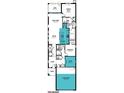Open floor plan featuring a two-car garage and lanai at 11286 Boundless Ter, Venice, FL 34293