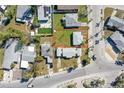 An aerial view of a home on a residential street at 13995 Island Dr, Madeira Beach, FL 33708