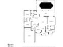 Split bedroom floor plan with a large screened pool area at 22921 Sterling Manor Loop, Lutz, FL 33549