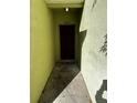 The front entryway features a dark wood door and neutral concrete flooring at 6023 Osprey Lake Cir, Riverview, FL 33578