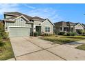 Well-maintained home with a two-car garage, complemented by a green lawn and blue sky at 3121 Satilla Loop, Odessa, FL 33556