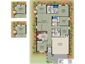 Floor plan showcasing a spacious layout with multiple bedrooms, bathrooms, and a two-car garage at 141 Hobo Rd, Rotonda West, FL 33947