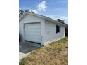 Spacious garage with a white exterior, ample space, and functional design at 2800 47Th S St, Gulfport, FL 33711