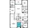 Open floor plan with 3 bedrooms, 3 car garage, and study at 11971 Starbright Path, Venice, FL 34293