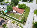 An aerial view showcasing the home's location and proximity to nearby amenities at 4600 16Th N St, St Petersburg, FL 33703