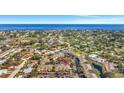 Aerial view showing townhome complex near the water at 3870 Island Way, St Petersburg, FL 33705