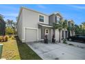 Two-story house with a driveway and palm trees in front at 3345 Pleasant Willow Ct, Brandon, FL 33511