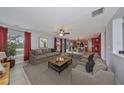 Spacious living room featuring neutral colors and open floor plan at 5440 Sandy Shell Dr, Apollo Beach, FL 33572