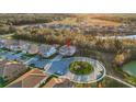 Bird's eye view showcasing the home's location within a well-maintained community at 13019 Paddock Wood Pl, Riverview, FL 33579