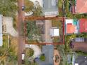 Bird's-eye view of property, showing house and backyard at 289 Rafael Ne Blvd, St Petersburg, FL 33704