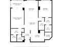 Floor plan showcasing a spacious condo with two bedrooms and two bathrooms at 6372 Palma Del Mar S Blvd # 505, St Petersburg, FL 33715