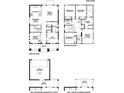 Detailed floor plan showcasing the layout of the two-story home, including room dimensions and features at 853 53Rd N Ave, St Petersburg, FL 33703