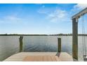 Private dock offering scenic waterway views at 6613 Seabird Way, Apollo Beach, FL 33572