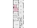 Floor plan showcasing the layout of a single-story home with bedrooms, kitchen, and living areas at 744 Steel Dr, Apollo Beach, FL 33572