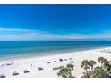 Expansive beach view with white sand and blue water at 20002 Gulf Blvd # 2604, Indian Shores, FL 33785