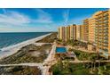 Aerial view of beachfront property with pool at 880 Mandalay Ave # C314, Clearwater Beach, FL 33767