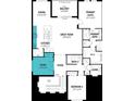 Second floor with primary suite, kitchen, dining, balcony, and additional bedroom at 17390 Moonflower Dr # 203, Venice, FL 34293