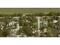 Bird's-eye view showcasing home's setting in a residential area at 3700 Dana Shores Dr, Tampa, FL 33634
