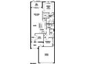 Floor plan showcasing the layout of a single-Gathering home, including bedrooms, bathrooms, kitchen, and living areas at 12355 Hearts Ease St, Venice, FL 34293