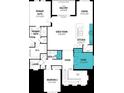 Two-bedroom, two-bathroom floor plan with open concept kitchen and great room at 17375 Moonflower Dr # 201, Venice, FL 34293