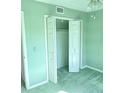 Light green bedroom with double door closet at 10604 Carrollbrook Ln, Tampa, FL 33618