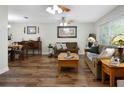 Spacious living room featuring hardwood floors and ample natural light at 11040 126Th Ter, Largo, FL 33778