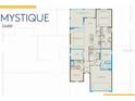 Two bedroom, two bath floor plan with 2-car garage at 17077 Moonflower Dr, Venice, FL 34293
