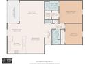 Floor plan showing a condo with two bedrooms and two baths at 19725 Gulf Blvd # 46, Indian Shores, FL 33785