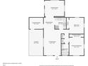 One-story floor plan featuring 2 bedrooms, 1 bath, and Florida room at 5430 Palm Crest N Ct, Pinellas Park, FL 33782