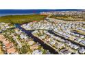 Aerial view showcasing the property's waterfront location and community at 620 Mirabay Blvd, Apollo Beach, FL 33572