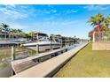 Private boat dock offering convenient access to the waterway at 620 Mirabay Blvd, Apollo Beach, FL 33572