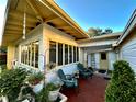 Inviting patio with comfortable seating and lush greenery at 2666 44Th S St, Gulfport, FL 33711