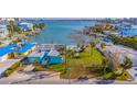 Aerial view showing the house and surrounding properties at 409 161St Ave, Redington Beach, FL 33708
