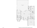 One-story floor plan showcasing a spacious living area, kitchen, and multiple bedrooms at 10328 Henderson St, Spring Hill, FL 34608
