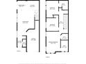Detailed floor plan showcasing the layout of this two-story home with clearly labeled room dimensions at 216 S Westland Ave # 4, Tampa, FL 33606
