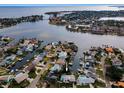 Bird's eye view of house, showcasing waterfront location at 1386 40Th Ne Ave, St Petersburg, FL 33703