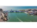 Aerial perspective of a bridge and waterfront at 12000 Gulf Blvd # 309N, Treasure Island, FL 33706