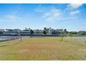 Expansive backyard featuring lush green grass and canal views, perfect for outdoor activities at 1074 Signet Dr, Apollo Beach, FL 33572