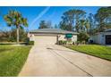 House exterior showcasing a driveway and landscaping at 11116 Jenkins Ct, San Antonio, FL 33576